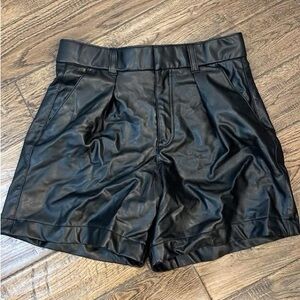 Abercrombie Vegan Leather Shorts